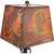 Scroll Metal Table Lamp w/ Western Shade