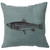 Trout Linen Pillow - Ocean