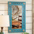 Turquoise Silver Trails Wood Mirror