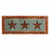 Turquoise Star Bath Runner