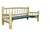 Unfinished Hand-Peeled Rustic Day Bed w/o Trundle