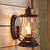 Weathered Patina Lantern Wall Sconce - 6 Inch