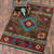 Whiskey River Turquoise Rug - 8 x 11