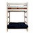 White Bluff Bunk Bed - Twin over Full Futon Frame and Mattress - Ready to Finish