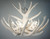 Whitetail Deer 9 Antler Cascade White Chandelier