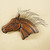 Wild Mane Horse Wall Sculpture