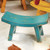 Wood Santa Fe Sitter Stool - Turquoise