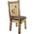 Woodsman Woodland Upholstery Side Chair with Laser-Engraved Wolf Design