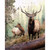 Hillside Elk Couple Personalized Framed Print