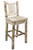 Montana Barstool with Back - Unfinished