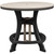 Beckett Counter Height Round Table - Weatherwood & Black