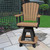 Beckett Swivel Counter Stool - Mocha & Black