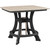 Beckett Counter Height Square Table - Weatherwood & Black