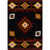 Diamond Creek Black & Tan Rug - 8 x 11