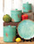 Turquoise Sky Ceramic Canisters - Set of 3 - OUT OF STOCK UNTIL 07/01/2024