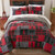 Boulder Bear Plaid Comforter Set - King