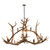 Crossbar Elk Antler Chandelier - 10 Light