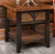 Yellowstone Dutton 1 Drawer Side Table with Shelf