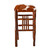 Yellowstone Gallatin Valley Spindle Backless Barstool - Cowhide Seat