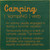 Camping Defined Wood Sign