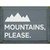 Slate Gray Mountains Wood Sign