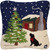 Christmas Tree & Dog Hooked Wool Pillow - OUT OF STOCK UNTIL 06/10/2024