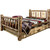 Cascade Storage Bed with Laser Engraved Bear Design - Queen