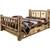 Cascade Storage Bed with Laser Engraved Bronc Design - King