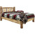 Cascade Platform Bed with Laser Engraved Bear Design - Twin