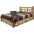 Cascade Platform Storage Bed with Laser Engraved Elk Design - Full