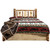 Cascade Platform Storage Bed with Laser Engraved Elk Design - King