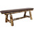 Cascade 5 Foot Upholstered Plank Style Bench - Saddle