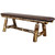 Cascade 5 Foot Upholstered Plank Style Bench - Saddle