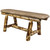 Cascade 45 Inch Upholstered Plank Style Bench - Buckskin