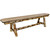 Cascade 6 Foot Upholstered Plank Style Bench - Buckskin