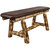 Cascade 45 Inch Upholstered Plank Style Bench - Saddle