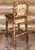 Cascade Counter Stool with Saddle Upholstery and Back - Moose