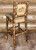Cascade Counter Stool with Buckskin Upholstery and Back - Moose