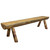 Cascade Half Log Bench with Stain Finish - 6 Foot