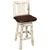 Asheville Swivel Counter Stool - Saddle Upholstery