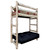 Appalachian Bunk Bed - Twin over Full Futon Frame and Mattress - Ready to Finish