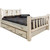 Denver Bed with Storage & Engraved Moose - Twin - Lacquered
