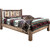 Denver Platform Bed with Engraved Bears - Full