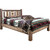 Denver Platform Bed with Engraved Pines - Cal King