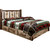 Denver Platform Bed with Storage & Engraved Bears - Full