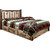 Denver Platform Bed with Storage & Engraved Moose - King