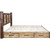 Denver Platform Bed with Storage & Engraved Bears - Queen
