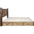 Denver Platform Bed with Storage & Engraved Elk - Full
