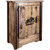 Denver Cabinet with Engraved Moose - Left Hinged - Stained & Lacquered