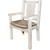 Denver Captain's Chair with Buckskin Seat - Lacquered